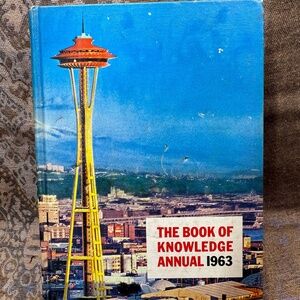 Vintage Book The Book Of Knowledge Annual 1963 The Grolier Society of Canada